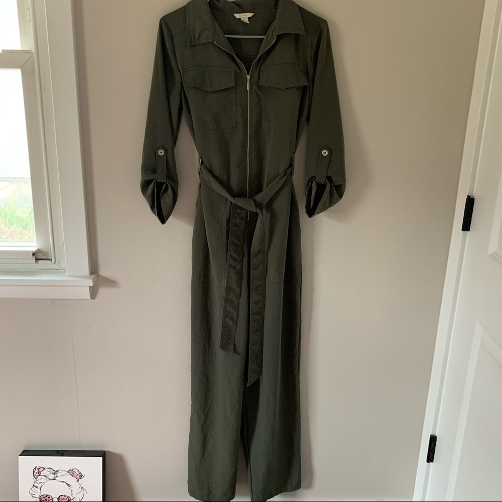 Cato Army Green Utility Jumpsuit Size Small